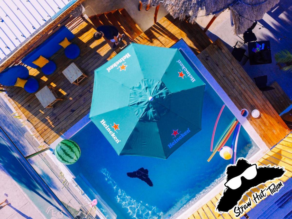Straw Hat Hostel & Rooftop Bar Тулум Екстер'єр фото